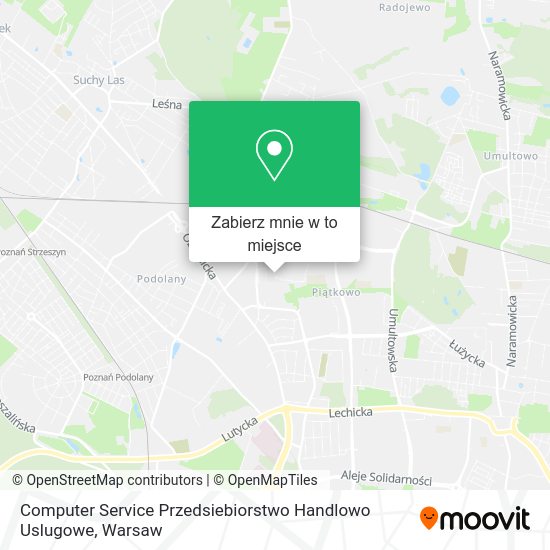 Mapa Computer Service Przedsiebiorstwo Handlowo Uslugowe
