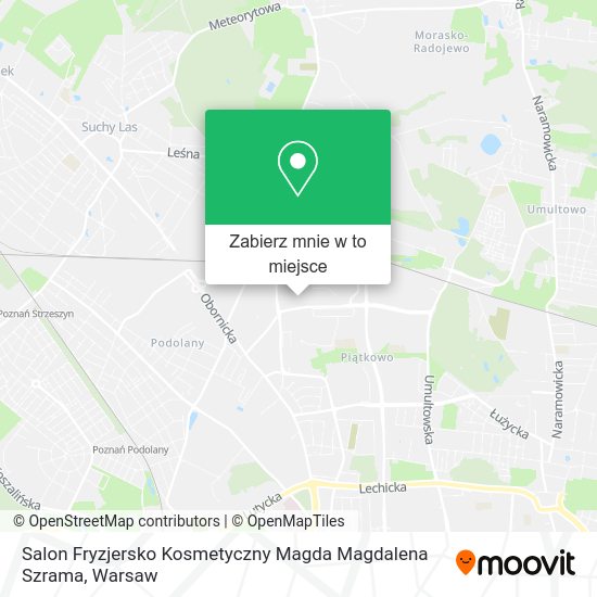 Mapa Salon Fryzjersko Kosmetyczny Magda Magdalena Szrama