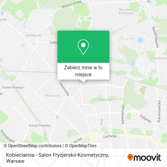 Mapa Kobieciarnia - Salon Fryzjersko-Kosmetyczny