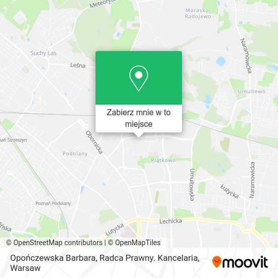 Mapa Opończewska Barbara, Radca Prawny. Kancelaria