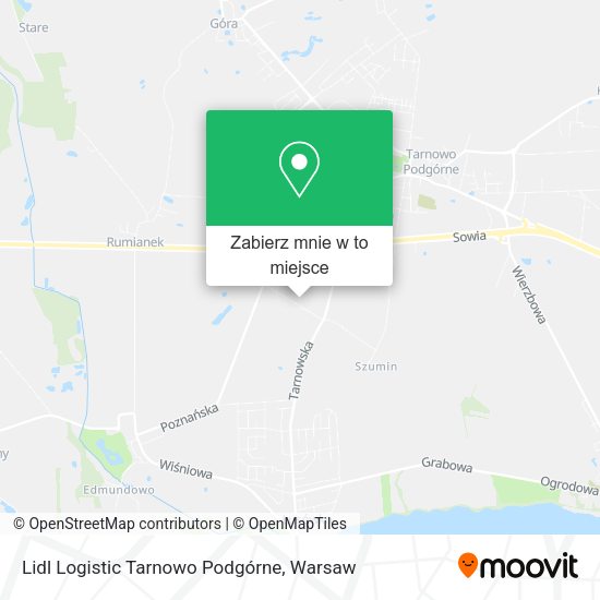 Mapa Lidl Logistic Tarnowo Podgórne