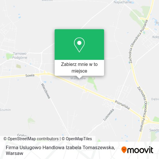 Mapa Firma Uslugowo Handlowa Izabela Tomaszewska