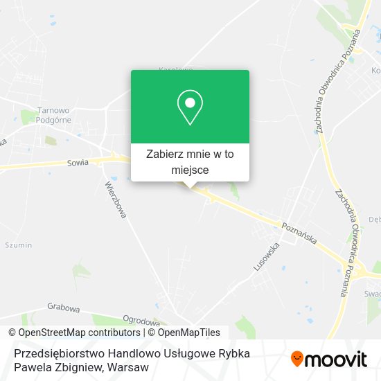 Mapa Przedsiębiorstwo Handlowo Usługowe Rybka Pawela Zbigniew