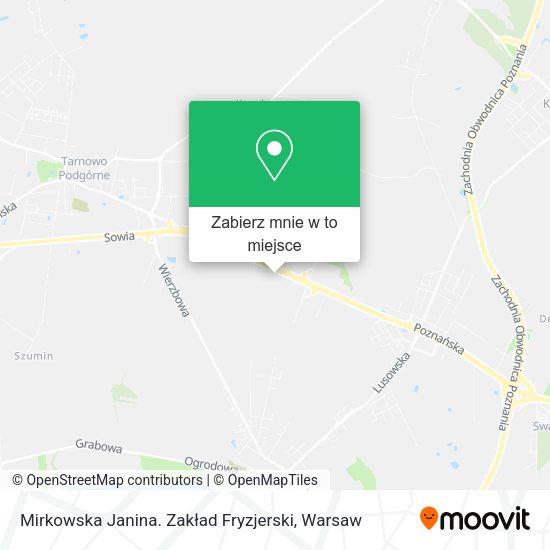 Mapa Mirkowska Janina. Zakład Fryzjerski