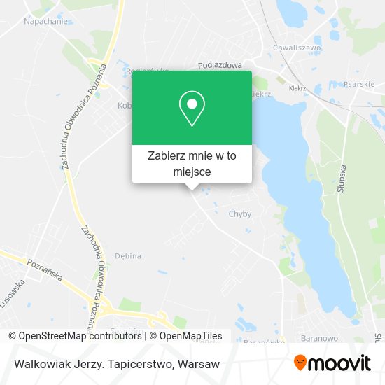 Mapa Walkowiak Jerzy. Tapicerstwo