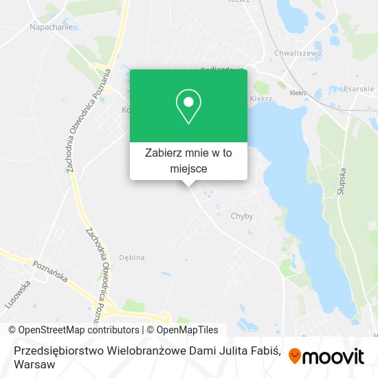 Mapa Przedsiębiorstwo Wielobranżowe Dami Julita Fabiś