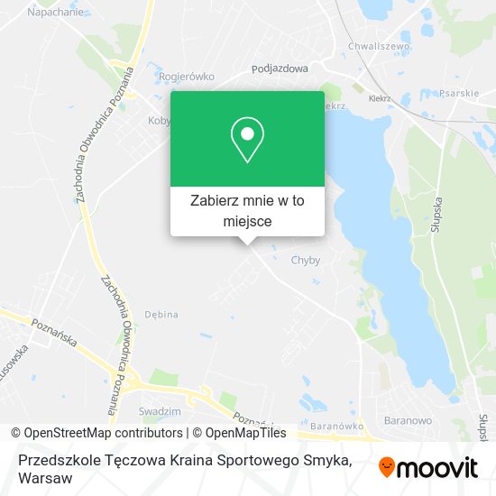 Mapa Przedszkole Tęczowa Kraina Sportowego Smyka