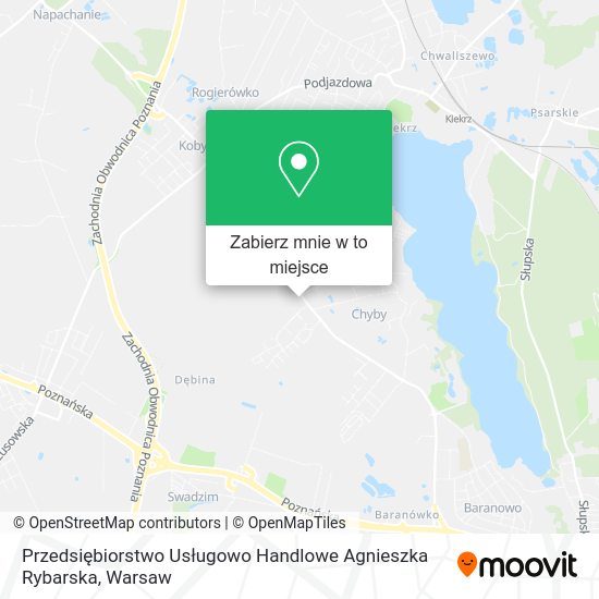 Mapa Przedsiębiorstwo Usługowo Handlowe Agnieszka Rybarska