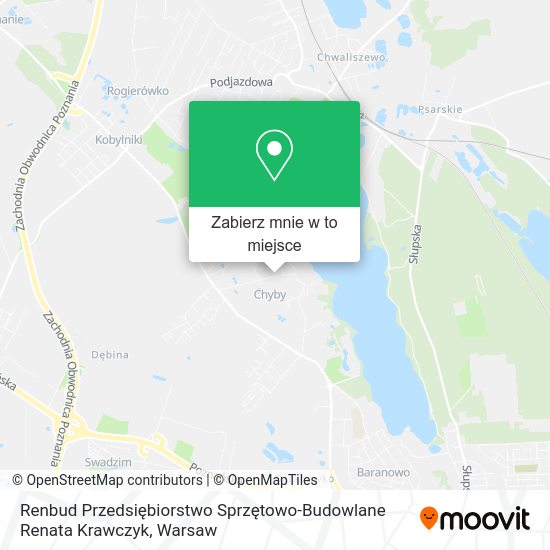 Mapa Renbud Przedsiębiorstwo Sprzętowo-Budowlane Renata Krawczyk