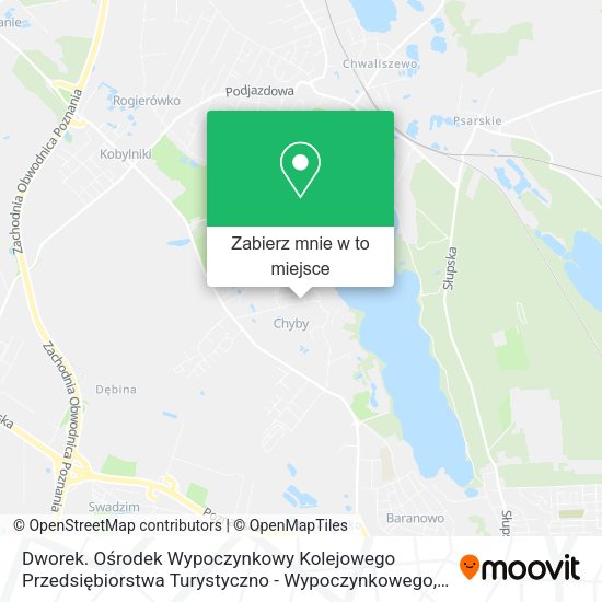 Mapa Dworek. Ośrodek Wypoczynkowy Kolejowego Przedsiębiorstwa Turystyczno - Wypoczynkowego