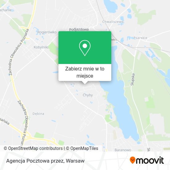 Mapa Agencja Pocztowa przez