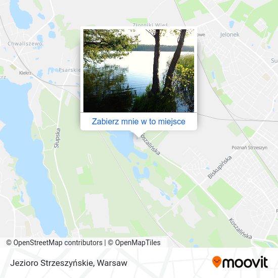 Mapa Jezioro Strzeszyńskie