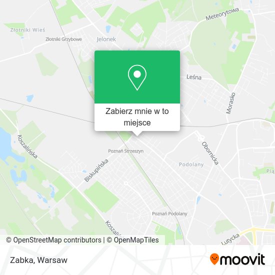 Mapa Zabka