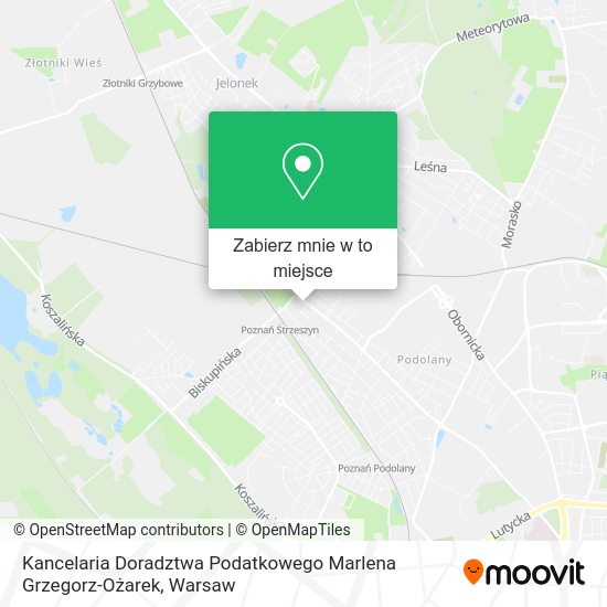 Mapa Kancelaria Doradztwa Podatkowego Marlena Grzegorz-Ożarek