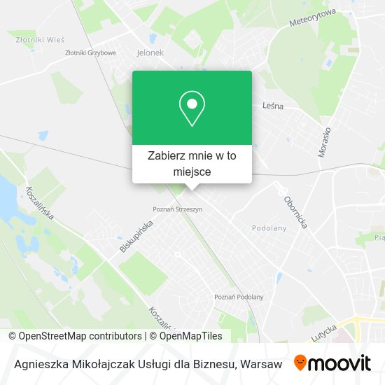 Mapa Agnieszka Mikołajczak Usługi dla Biznesu