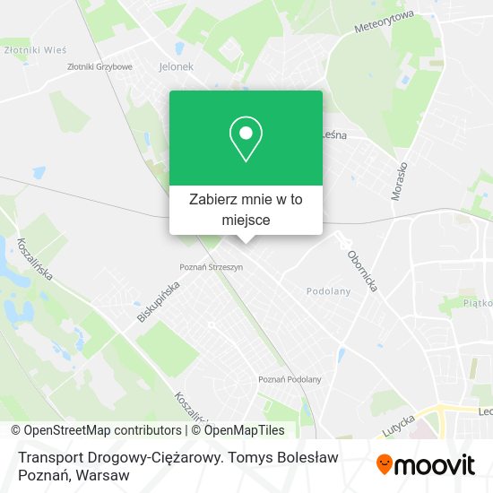 Mapa Transport Drogowy-Ciężarowy. Tomys Bolesław Poznań