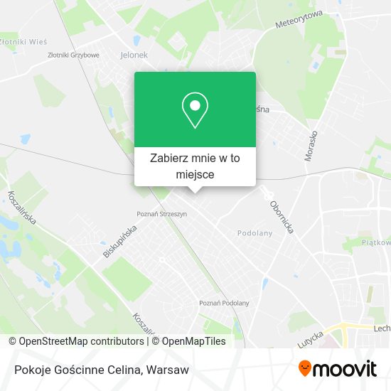 Mapa Pokoje Gościnne Celina