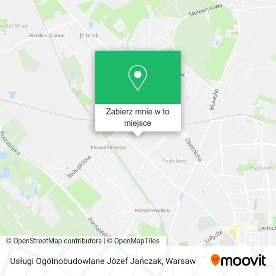 Mapa Usługi Ogólnobudowlane Józef Jańczak