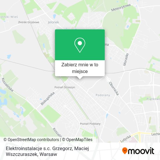 Mapa Elektroinstalacje s.c. Grzegorz, Maciej Wszczuraszek