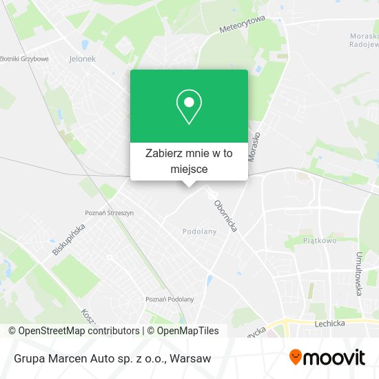 Mapa Grupa Marcen Auto sp. z o.o.