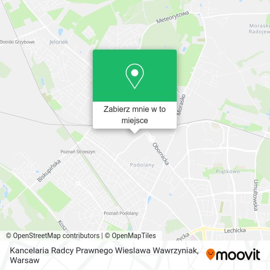 Mapa Kancelaria Radcy Prawnego Wieslawa Wawrzyniak