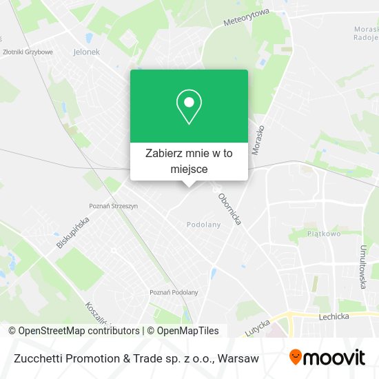 Mapa Zucchetti Promotion & Trade sp. z o.o.