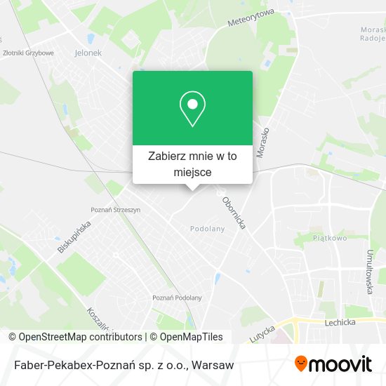 Mapa Faber-Pekabex-Poznań sp. z o.o.