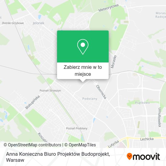 Mapa Anna Konieczna Biuro Projektów Budoprojekt