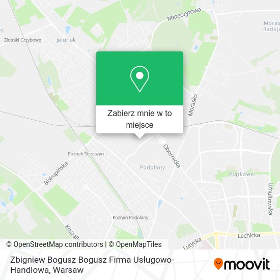 Mapa Zbigniew Bogusz Bogusz Firma Usługowo-Handlowa