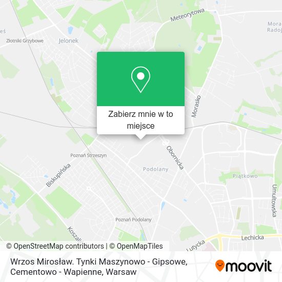 Mapa Wrzos Mirosław. Tynki Maszynowo - Gipsowe, Cementowo - Wapienne