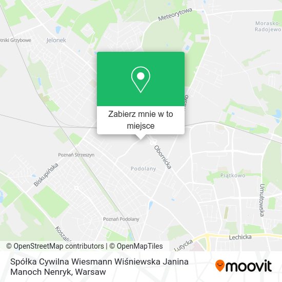 Mapa Spółka Cywilna Wiesmann Wiśniewska Janina Manoch Nenryk