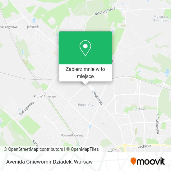 Mapa Avenida Gniewomir Dziadek