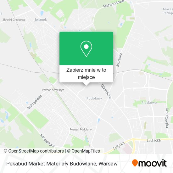 Mapa Pekabud Market Materiały Budowlane