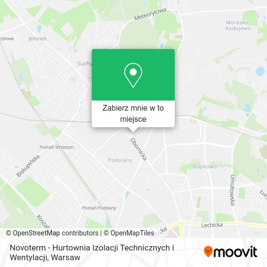 Mapa Novoterm - Hurtownia Izolacji Technicznych i Wentylacji