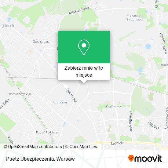 Mapa Paetz Ubezpieczenia