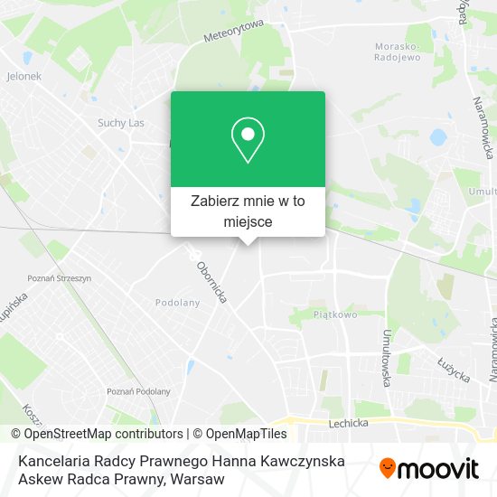 Mapa Kancelaria Radcy Prawnego Hanna Kawczynska Askew Radca Prawny