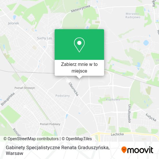 Mapa Gabinety Specjalistyczne Renata Graduszyńska