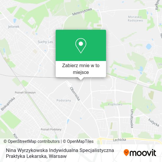 Mapa Nina Wyrzykowska Indywidualna Specjalistyczna Praktyka Lekarska