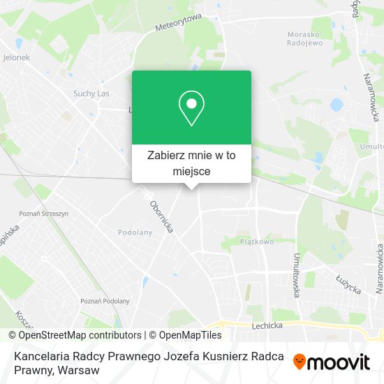 Mapa Kancelaria Radcy Prawnego Jozefa Kusnierz Radca Prawny