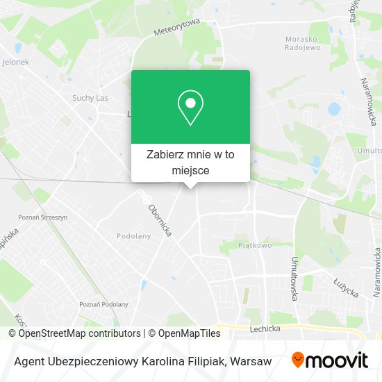 Mapa Agent Ubezpieczeniowy Karolina Filipiak