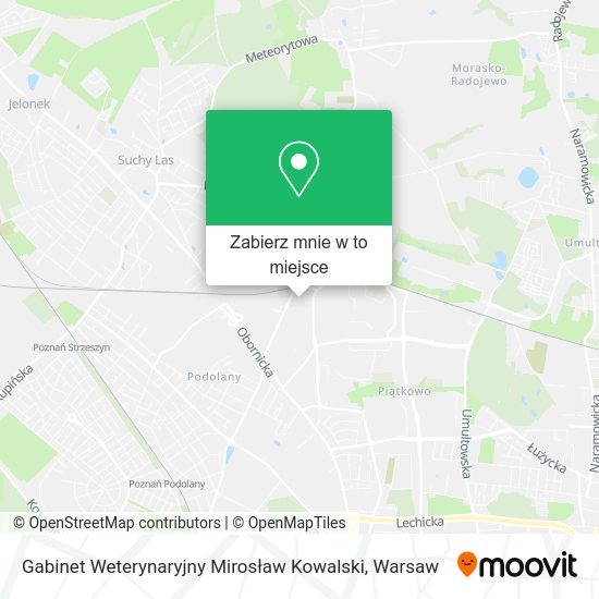 Mapa Gabinet Weterynaryjny Mirosław Kowalski