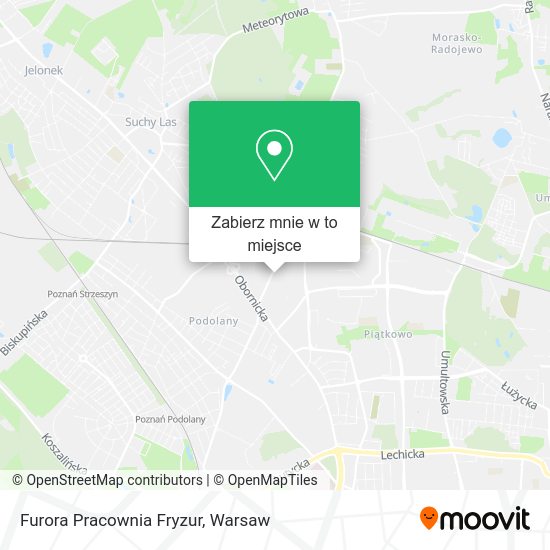 Mapa Furora Pracownia Fryzur