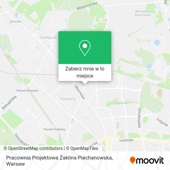 Mapa Pracownia Projektowa Żaklina Piechanowska