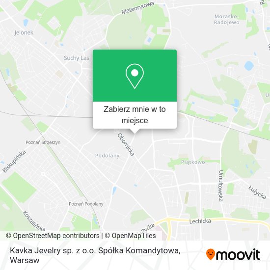 Mapa Kavka Jevelry sp. z o.o. Spółka Komandytowa