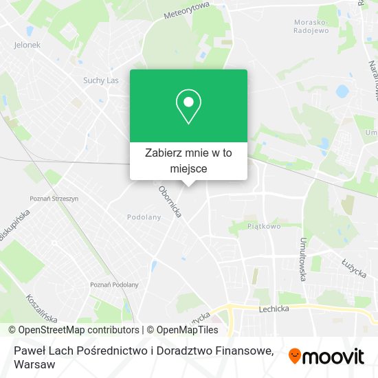 Mapa Paweł Lach Pośrednictwo i Doradztwo Finansowe