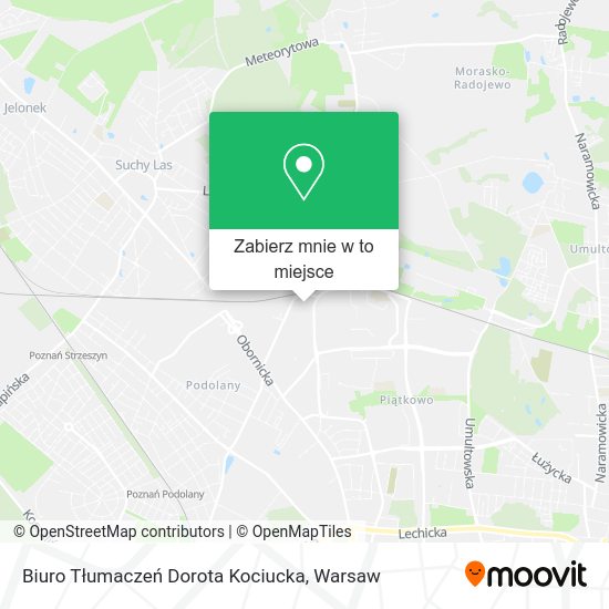 Mapa Biuro Tłumaczeń Dorota Kociucka