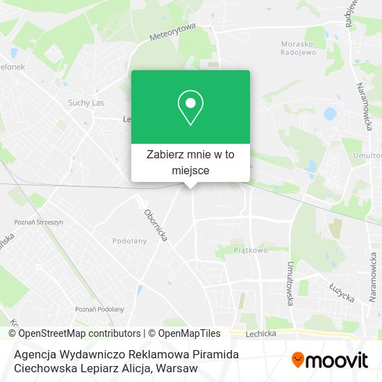 Mapa Agencja Wydawniczo Reklamowa Piramida Ciechowska Lepiarz Alicja