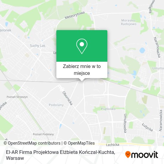 Mapa El-AR Firma Projektowa Elżbieta Kończal-Kuchta