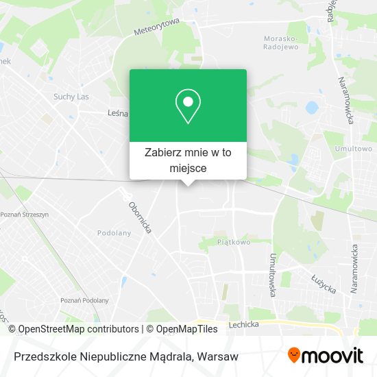 Mapa Przedszkole Niepubliczne Mądrala