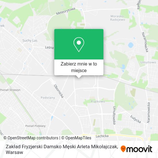 Mapa Zakład Fryzjerski Damsko Męski Arleta Mikołajczak